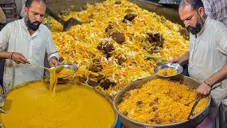 Hyderabadi Haleem Biryani | RAMADAN NIGHT LIFE in Karachi Food Street | Mutton Haleem Biryani