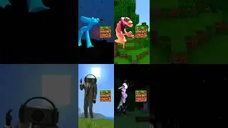 Rainbow Friends VS Digital Circus VS Skibidi Toilet VS Inside Out 2!!! #minecraft