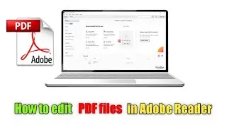 How to edit PDF files in Adobe Reader || Edit PDF Files  || Adobe Acrobat Reader Dc