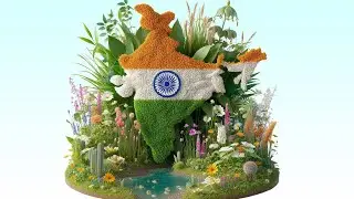 Independence day 2024, 3d Animation, tiranga status, beautiful 3d animation