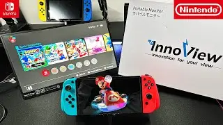 Unboxing 4K Portable Monitor 15.6 | InnoView | Mario Kart 8 Gameplay | Discount Code