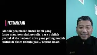 #64 Q&A Pak Oktiyas - Bagaimana cara publish jurnal skala nasional atau yang paling mudah?