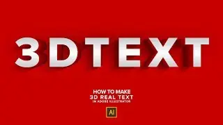 How To Make Real 3D Text in Adobe Illustrator Using Blend Tool