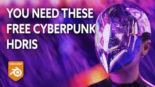 BLENDER CYBERPUNK HDRIS (FOR FREE) - How To Use HDRIs in Blender