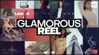 After Effects Template: Glamorous Reel + Free Font