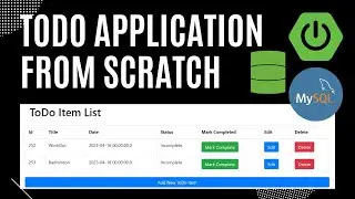 Complete Project | Create ToDo Application from Scratch | Spring Boot | MySQL | JPA Data | JSP