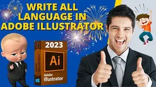 How To write All Language in Adobe Illustrator