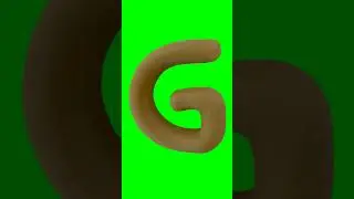 Green Screen Animated Letter G 