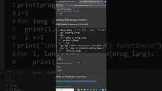 Python using enumerate(list,start=1) to print a list with index starting at 1 for the first element