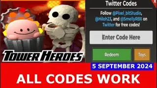 *ALL CODES WORK* (UPDATE) Tower Heroes ROBLOX | September 5, 2024