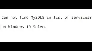 Mysql not showing in services list in windows 10 solved | Install/ remove of service denied