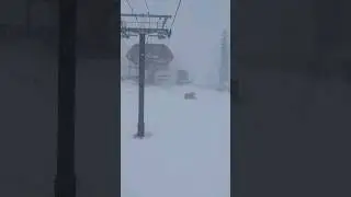 Here's what snowboarding in the Tahoe storm looked like at Northstar today (zero liftlines!)