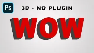 TUTORIAL PHOTOSHOP - MEMBUAT 3D TEXT EFFECT TANPA PLUGIN