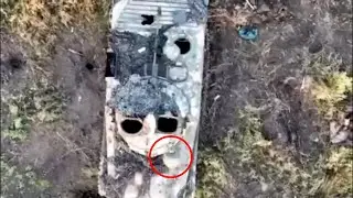 Drone Destroy Russian BMP-2 With Turret Toss