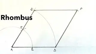 How To Construct A Rhombus Giving An Angle and A Side.