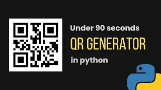 How to Create QR Code Generator in Python | Python Project | For Beginners