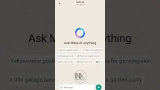 Latest updates from the WhatsApp. Now the AI is available in WhatsApp. Meta AI.
