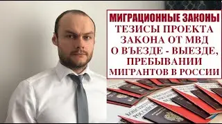 МИГРАЦИОННЫЕ ЗАКОНЫ 2024: ТЕЗИСЫ НОВОГО ЗАКОНА ОТ МВД о въезде и пребывания мигрантов в России.