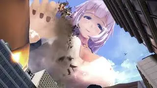 Mega Giantess Megami Boobcrush! (Giantess Animation)