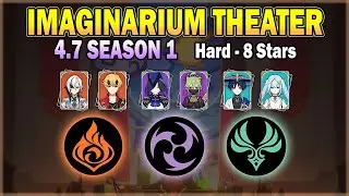 Imaginarium Theater 4.7 Season 1 - Hard Mode, Act 8, Full Stars | Genshin Impact