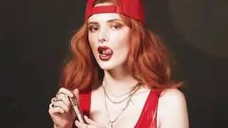 Giantess Bella Thorne plays a tiny firetruck