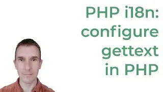 PHP i18n with gettext 5/5: Configure gettext to use the translation file and show the translations