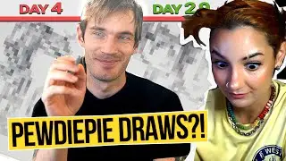 ARTIST REACTS TO PEWDIEPIE LEARNING TO DRAW