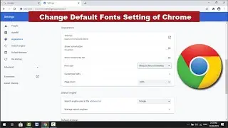 How to Customize Fonts of Google Chrome Browser in Windows