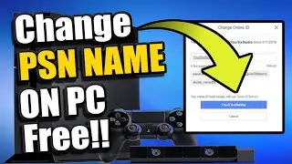 How to CHANGE PSN NAME from your PC (100% FREE for FIRST TIME)