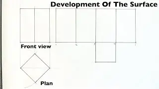 How To Develop The Surface of A Square Prism given The Diagonal and the Height | Part 2.