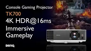 TK700 is a fast-response (16ms) 4K Gaming Projector from BenQ