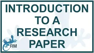 How to write an introduction to a research paper