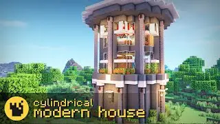 Minecraft: Cylindrical Modern House (Quick Tutorial)