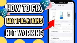 How To Fix Notifications Not Working on iPhone After Updating iOS 18 Beta / 2024 / iPhone