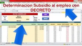 Como CALCULAR el subsidio al empleo 2024 en la NOMINA con DECRETO❤️