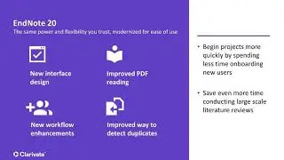 Training: Whats New with EndNote 20?