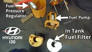 Hyundai In Tank Fuel Filter Replacement - Step By Step DIY