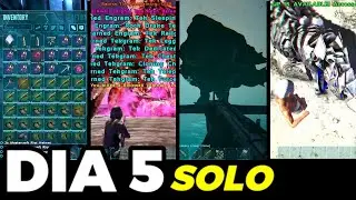 ARMAS y ARMADURAS potentes en el DIA 5 SOLO en ARK - Alone ARK