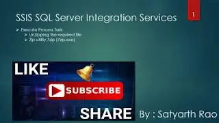 53 SSIS Execute Process Task (Unzipping a File) | SQL Server Integration Services