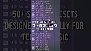 The Ultimate Techno Serum Preset Pack #shorts