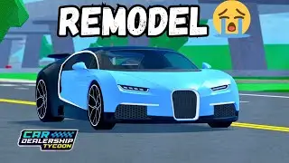 😭BUGATTI AND FERRARI REMODELED in Car Dealership Tycoon! #cardealershiptycoon #roblox