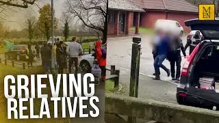 Grieving relatives dragged from cemetery as council workers remove headstone tributes