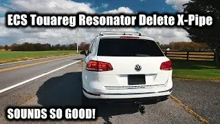 ECS Tuning Touareg Resonator Delete X-Pipe Install & Review