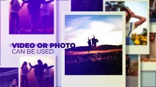 After Effects Template: Quick Photo Slideshow + Free Font