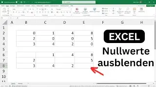 Excel Nullwerte ausblenden [Nullwerte nicht anzeigen, unterdrücken, nicht darstellen]