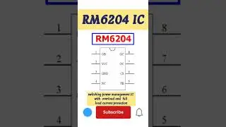 RM6204 IC #akexperiment #electronics #pinout #rm6204 #6204 #ic #pwm #shorts