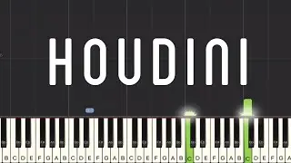 Eminem - Houdini Piano Tutorial | Medium