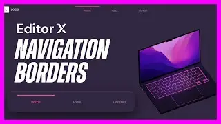 How To Design a Custom Menu Navbar With A Underline Border (Editor X Tutorial)