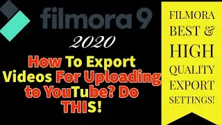 Filmora 9 Tutorial| How To Export Videos For Uploading to YouTube| How to upload in flimora9 online