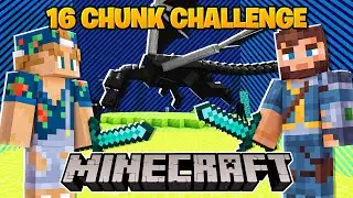 Beating Minecraft but we ONLY HAVE 16 Chunks! ft. TheMythicalSausage